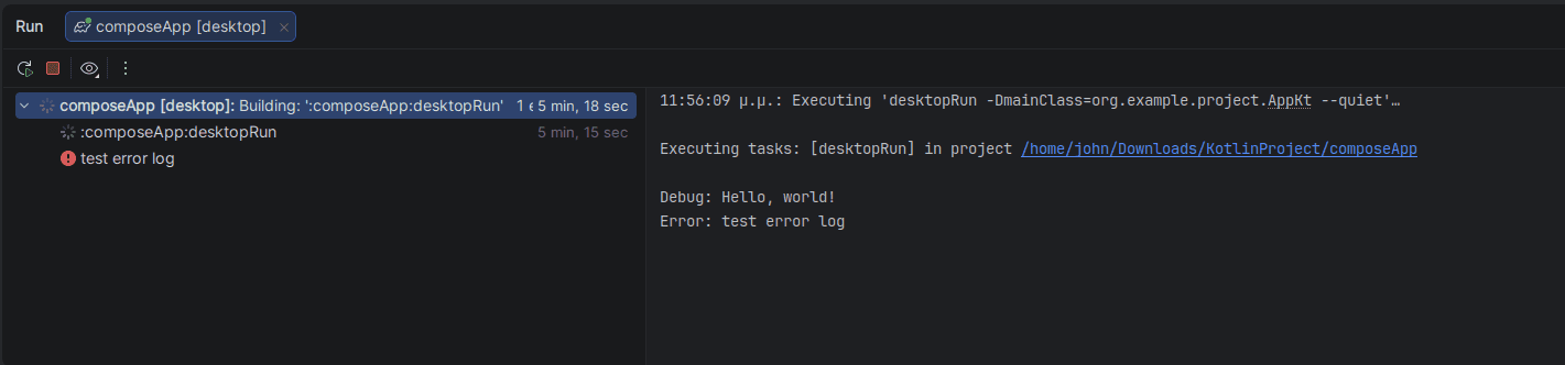 Kermit logs in IntelliJ/Android Studio IDE